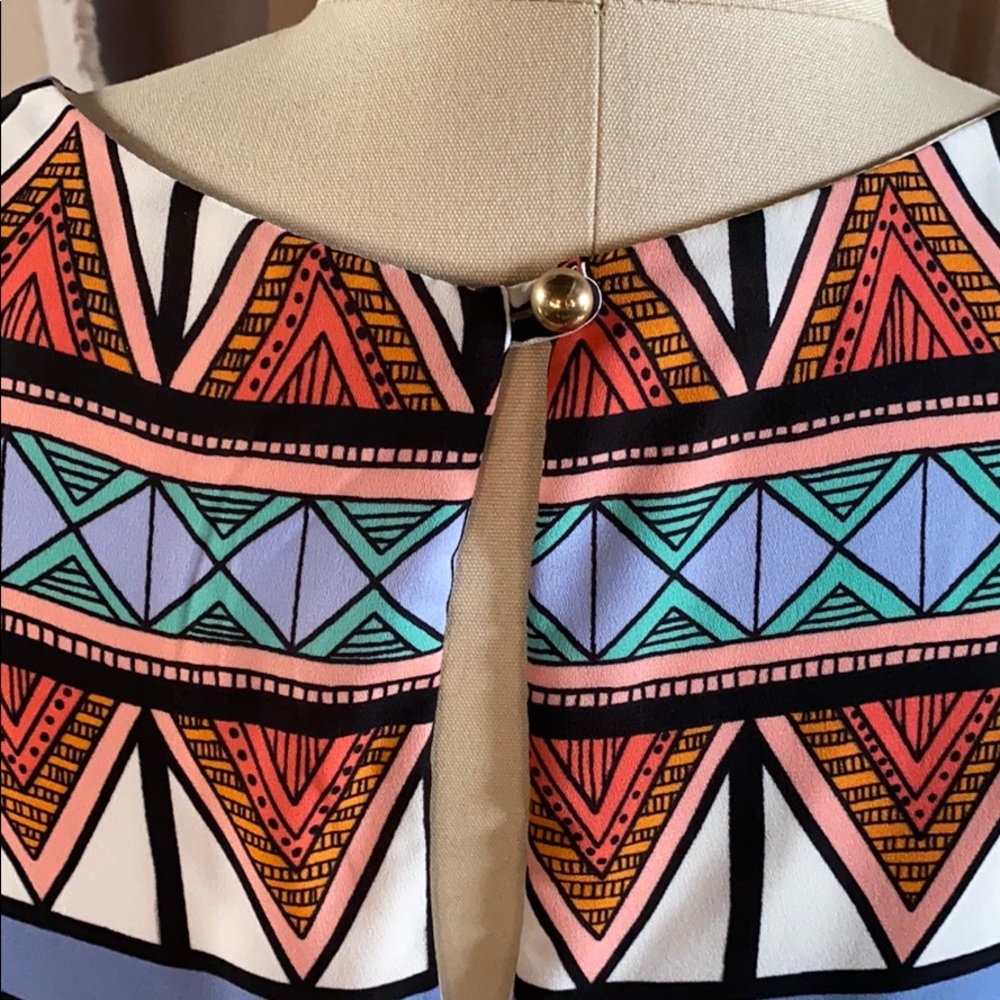 Everly Spring Geometric Summer Dress - Picture 5 of 7